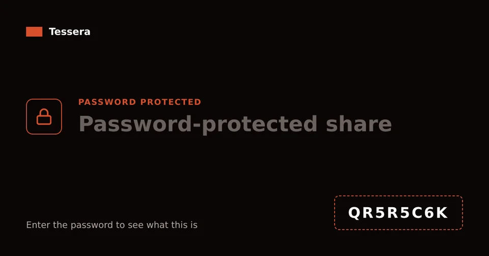 A password-protected share’s preview