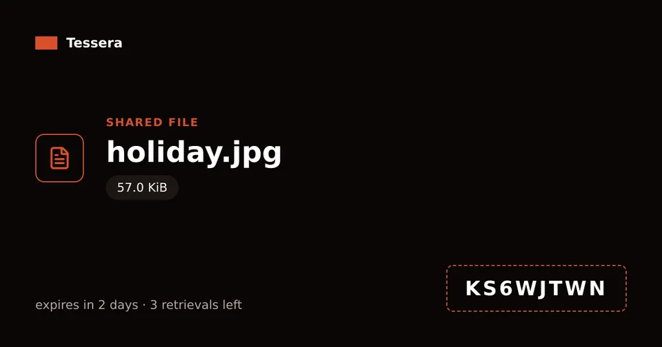 A file share’s preview